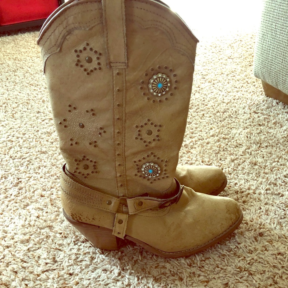Brown Bling Dingo Cowgirl Boots